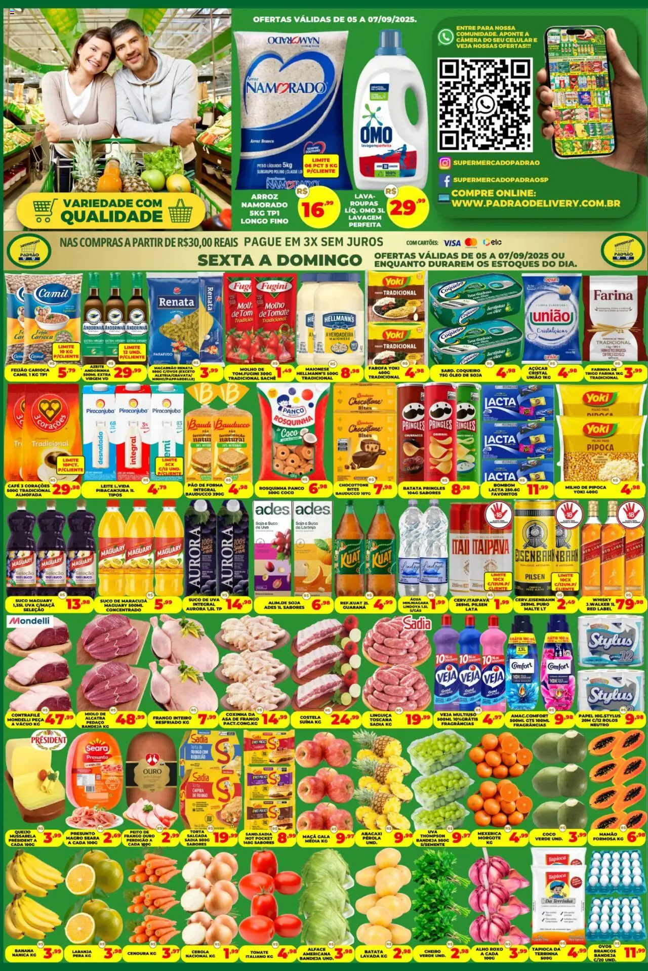 Supermercado Padrão folheto "Ofertas da semana" válido a partir de 05/09/2025 - número de página 1