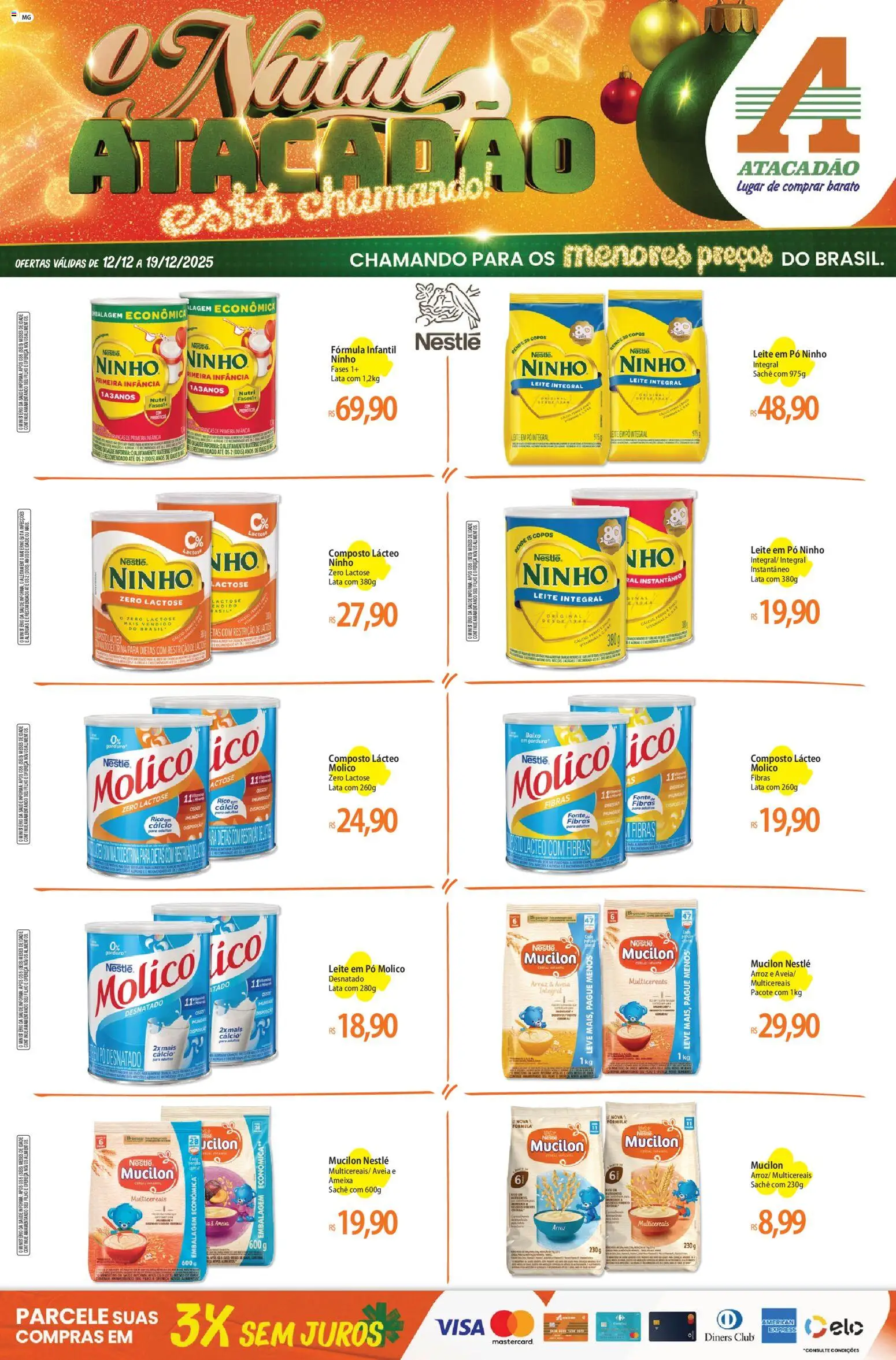 Pré-Visualização do folheto "Ofertas - MG" da loja Atacadão válido a partir de 12/12/2025