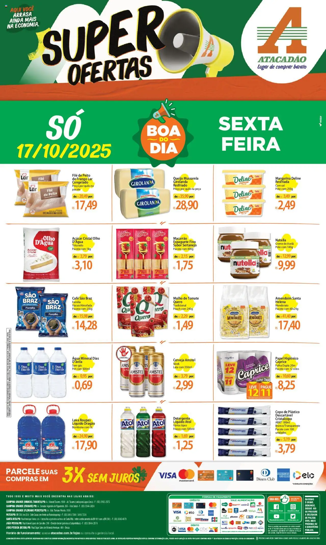 Atacadão folheto "Ofertas - PB" válido a partir de 17/10/2025 - número de página 1