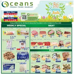 Un aperçu du dépliant Oceans weekly flyer - Brampton du magasin Oceans est valide à partir 13 mars 2026