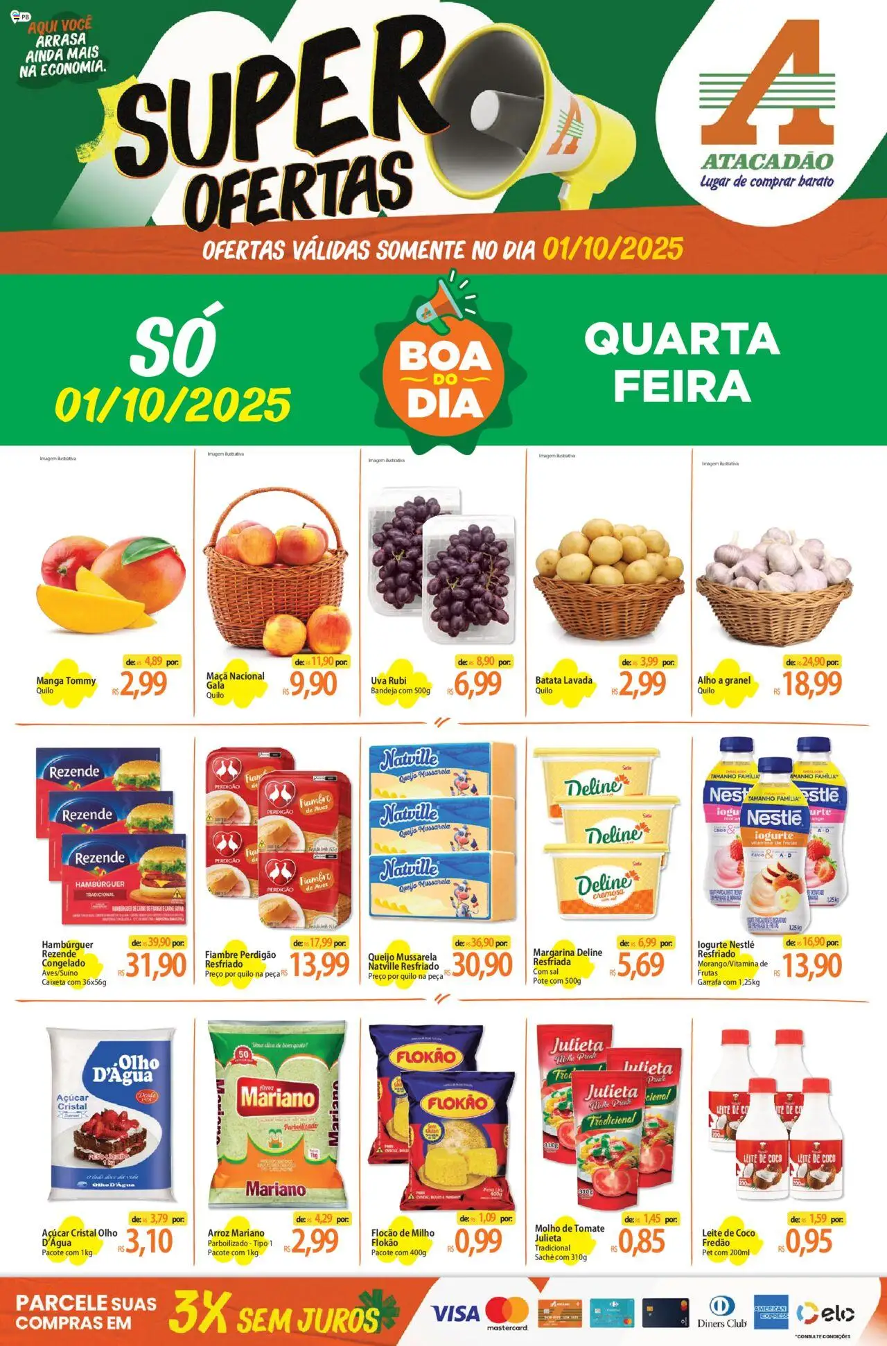 Atacadão folheto "Ofertas - PB" válido a partir de 01/10/2025 - número de página 1