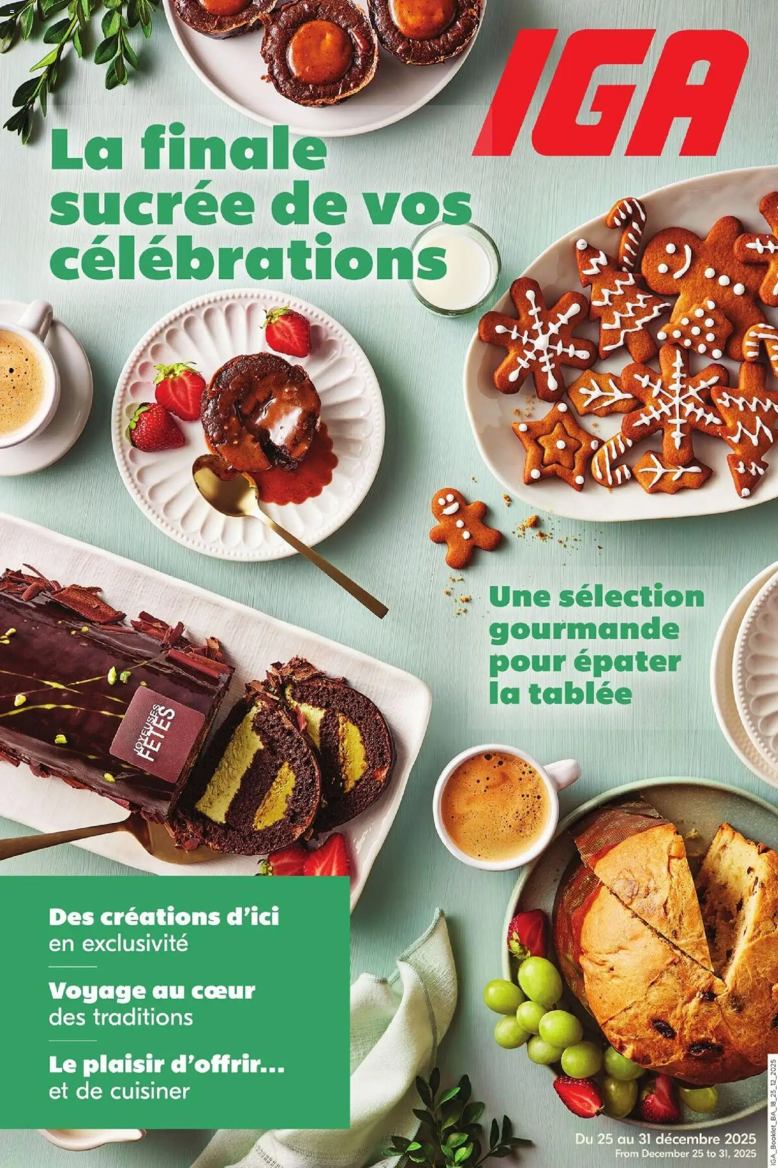 Preview of leaflet Brochure thématique - Noël from shop IGA is valid from Dec 25, 2025