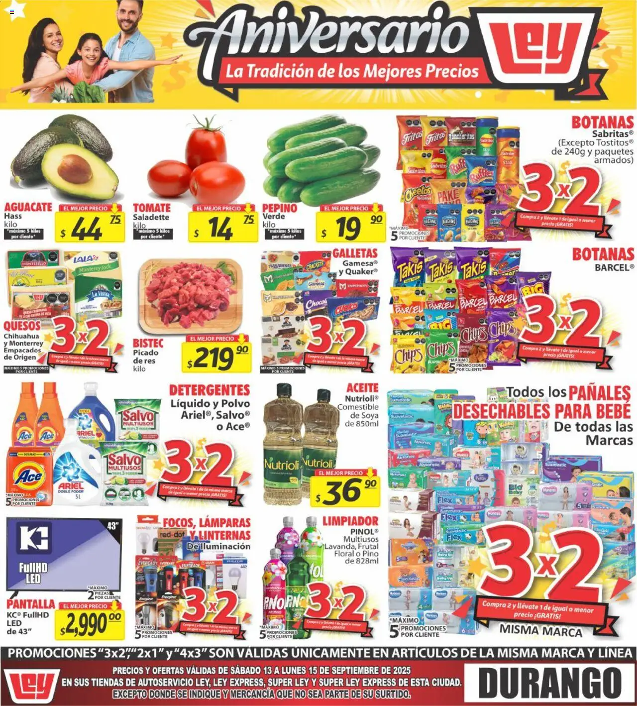 Folleto Autoservicio Casa Ley y sus promociones válidas desde el 13/09/2025 - Número de página 1