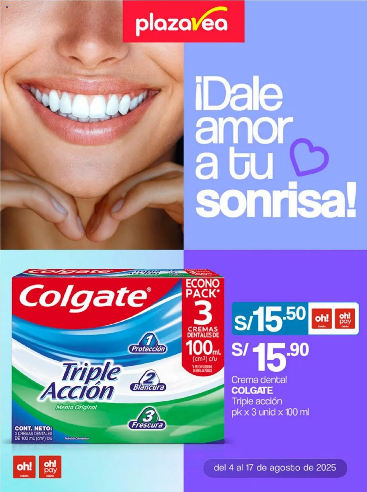 Plaza Vea Catálogo (04/08/2025 - 17/08/2025) - ofertas de hoy - número de página 1
