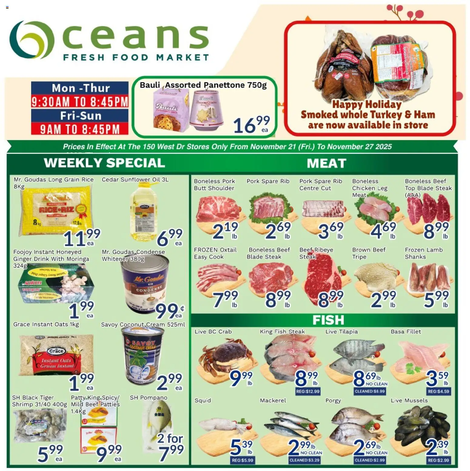 Preview of leaflet Weekly flyer / circulaire from shop Oceans is valid from Nov 28, 2025