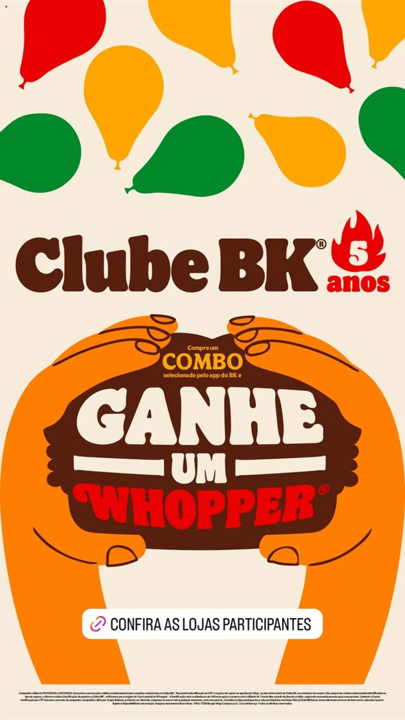 Pré-Visualização do folheto "Burger King ofertas" da loja Burger King válido a partir de 10/03/2026