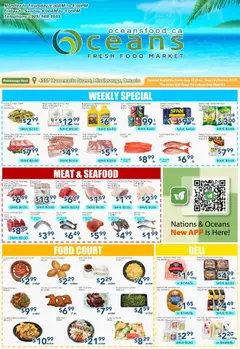 Un aperçu du dépliant Weekly Flyer - Mississauga du magasin Oceans est valide à partir 29 août 2025