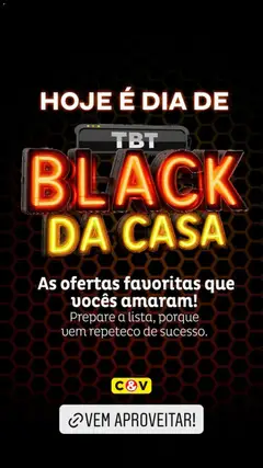 Pré-Visualização do folheto "Black Friday" da loja Casa e Video válido a partir de 23/10/2025