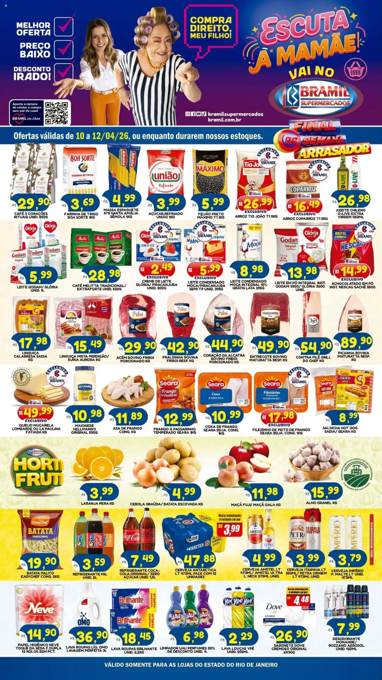Pré-Visualização do folheto "Bramil Supermercados - Ofertas da semana" da loja Bramil Supermercados válido a partir de 10/04/2026