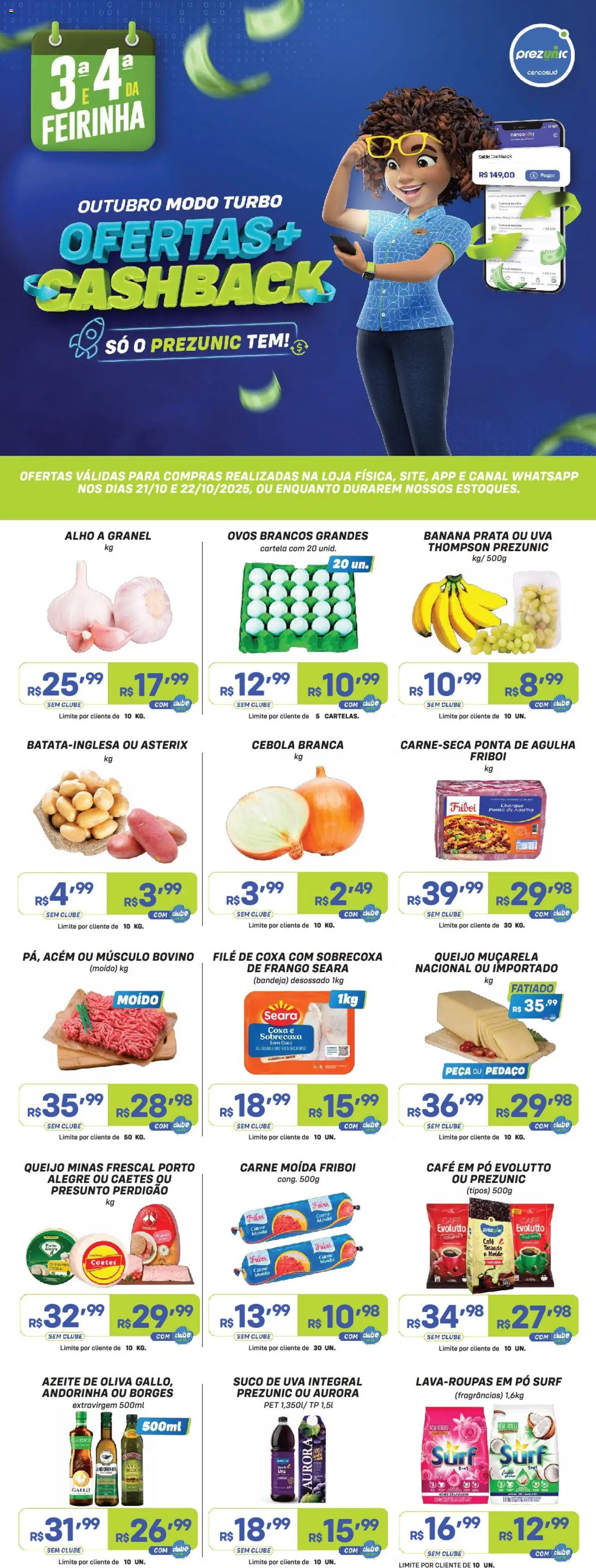 Prezunic folheto "Encarte" válido a partir de 21/10/2025 - número de página 1