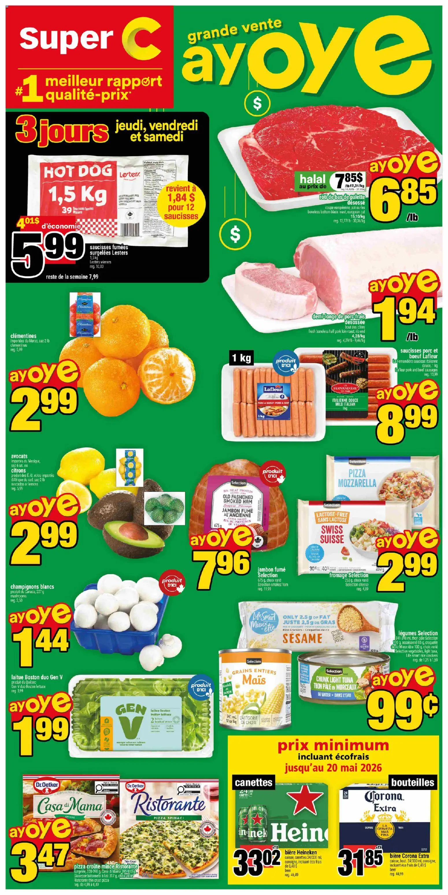 Preview of leaflet Super C weekly flyer - Sept-Îles from shop Super C is valid from Apr 23, 2026