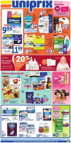 Preview of leaflet Uniprix weekly flyer / circulaire from shop Uniprix is valid from Mar 26, 2026