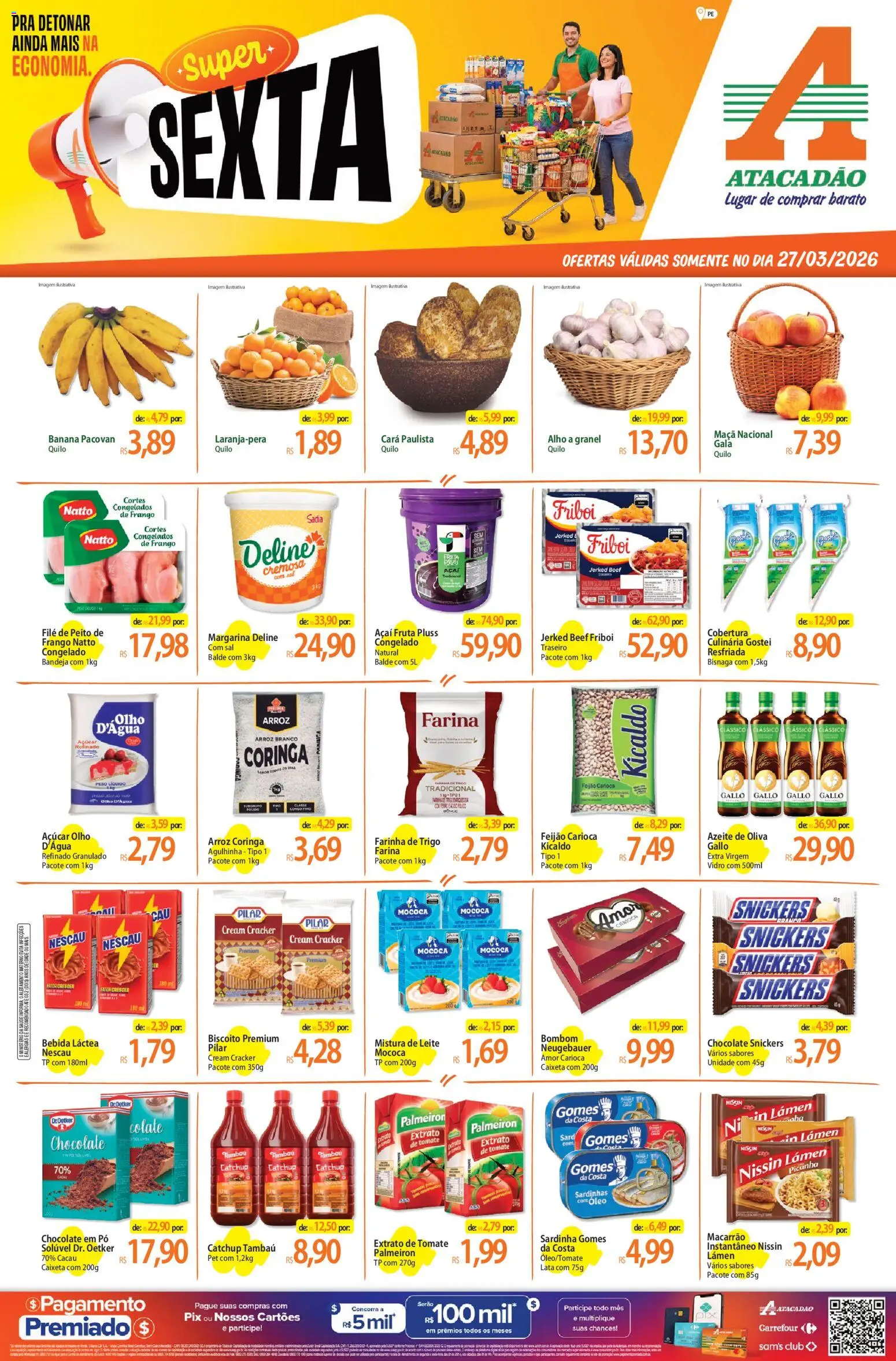 Pré-Visualização do folheto "Atacadão ofertas - PE" da loja Atacadão válido a partir de 27/03/2026