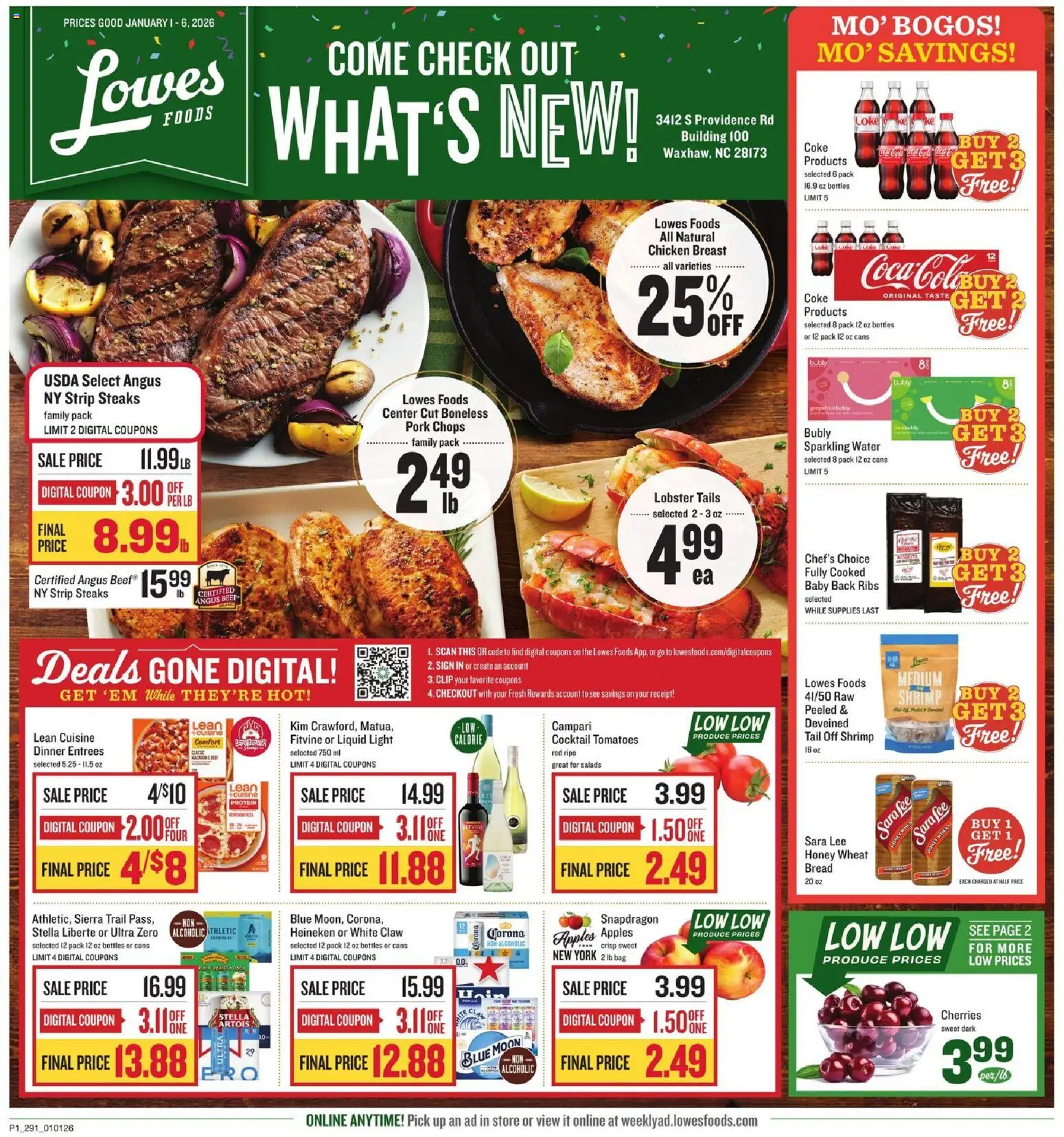 Ad Preview of Lowes Foods Weekly Ad from 01/01/2026