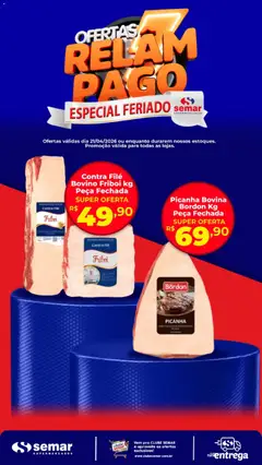Pré-Visualização do folheto "Semar Supermercado ofertas Feriado" da loja Semar Supermercado válido a partir de 21/04/2026
