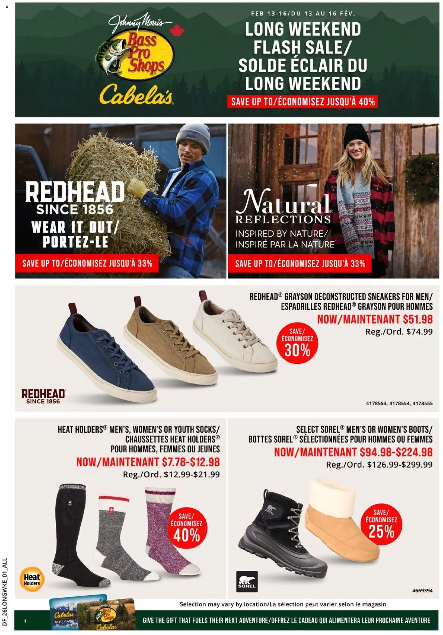 Preview of leaflet Flash Sale from shop Cabelas is valid from Feb 13, 2026