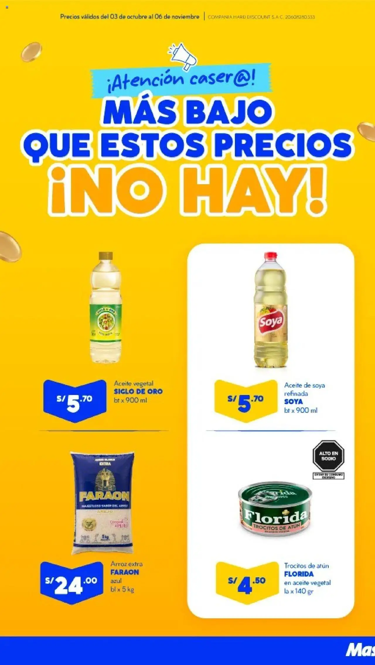 Mass Precios Mass Bajos - Cusco (03/10/2025 - 06/11/2025) - ofertas de hoy - número de página 1