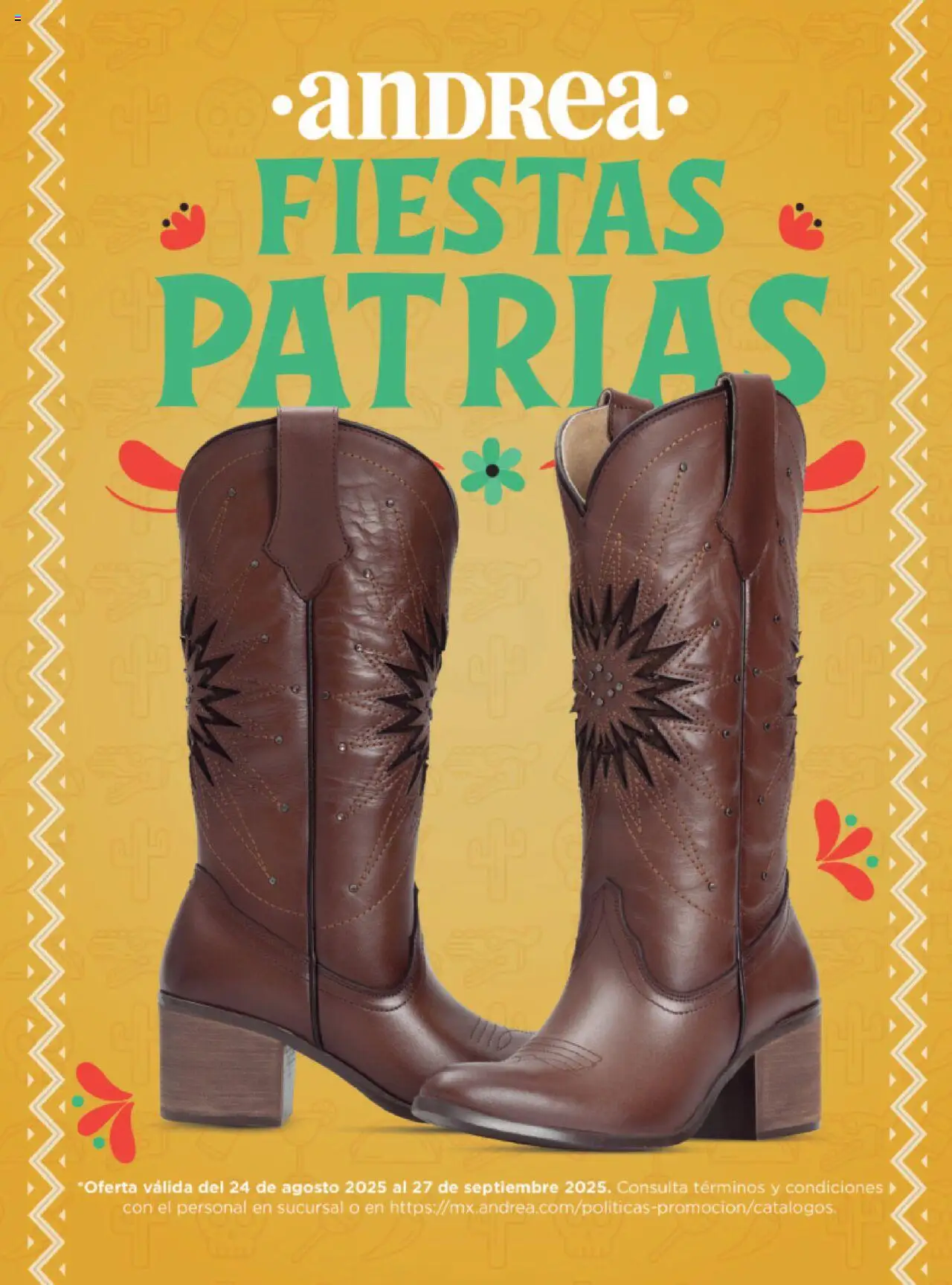 Catálogo Fiestas Patrias Andrea y sus promociones válidas desde el 24/08/2025 - Número de página 1