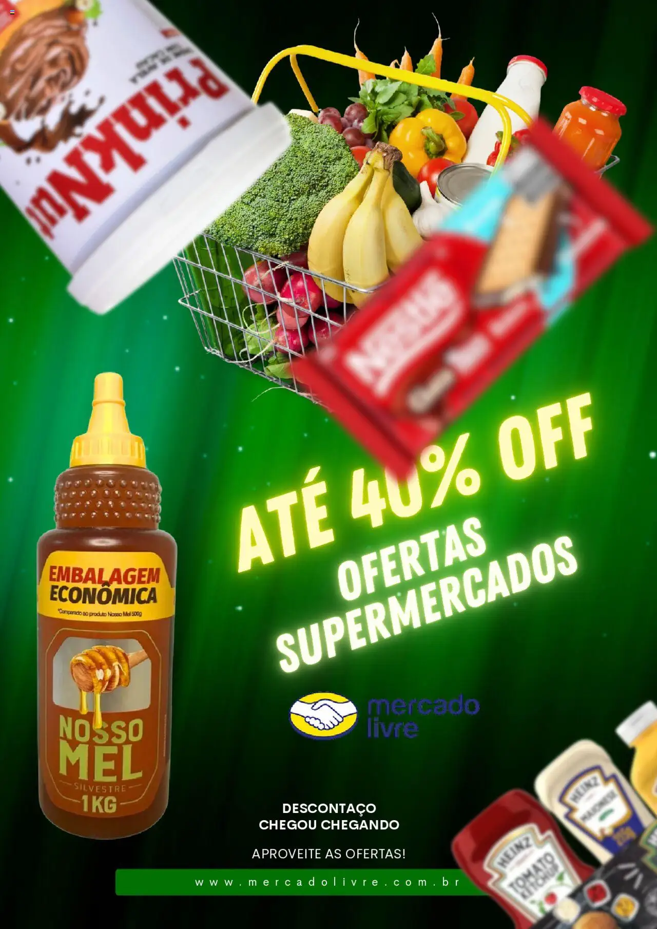 Mercado Livre folheto "Ofertas atuais" válido a partir de 03/07/2025 - número de página 1 - Ketchup, Maionese
