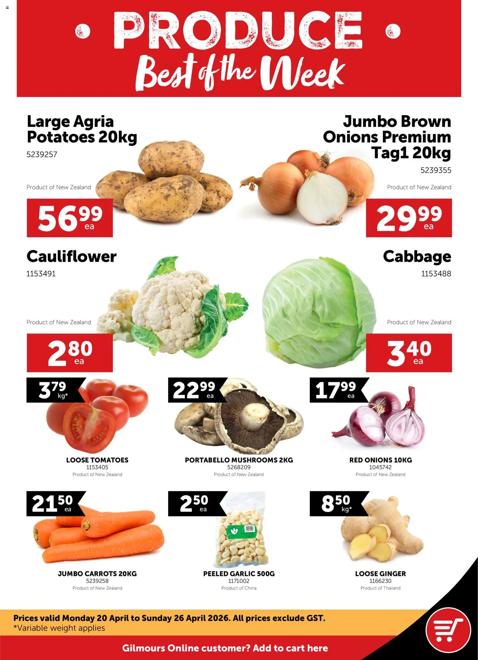 Preview of catalogue Gilmours catalogue from shop Gilmours valid 20 Apr 2026