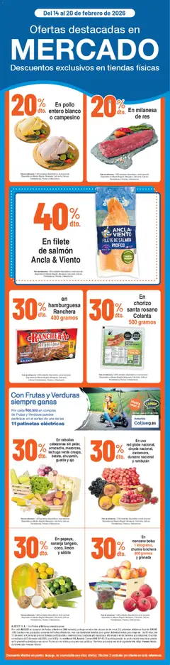  Vista previa del prospecto Ofertas destacadas en mercado del almacen Alkosto válida del 14/02/2026 al 20/02/2026