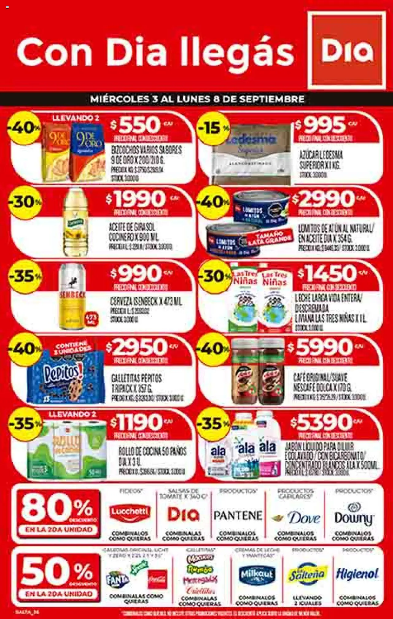 DIA Supermercado Ofertas - Salta y Jujuy del 03/09/2025