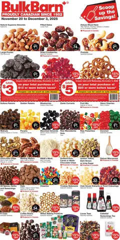 Preview of leaflet Weekly Flyer from shop Bulk Barn is valid from Nov 20, 2025