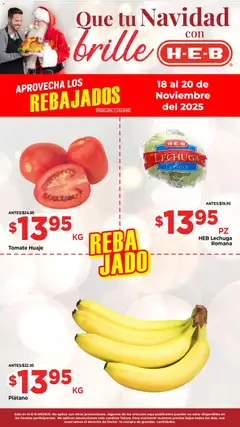 Vista previa las ofertas de la tienda H-E-B - Folleto Aprovecha los Rebajalos desde el 18/11/2025 