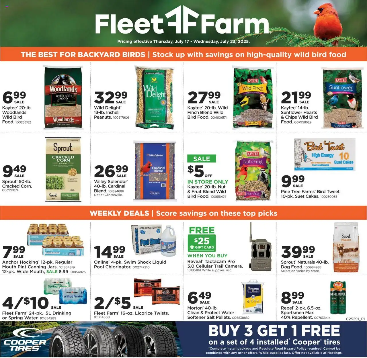 Mills Fleet Farm Weekly Ad from 07/17/2025 - Flyer - Page number 1