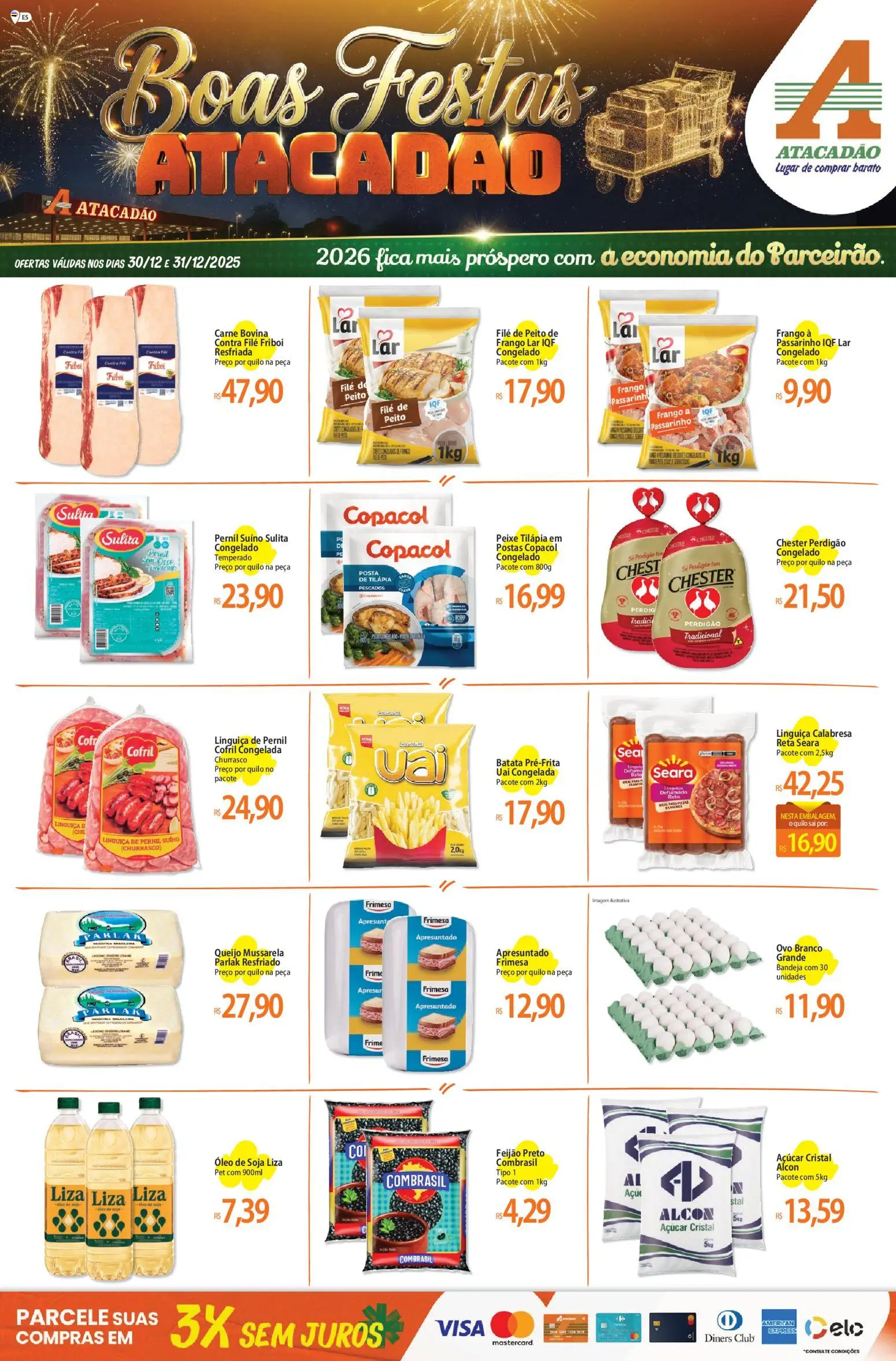 Pré-Visualização do folheto "Ofertas - ES" da loja Atacadão válido a partir de 30/12/2025