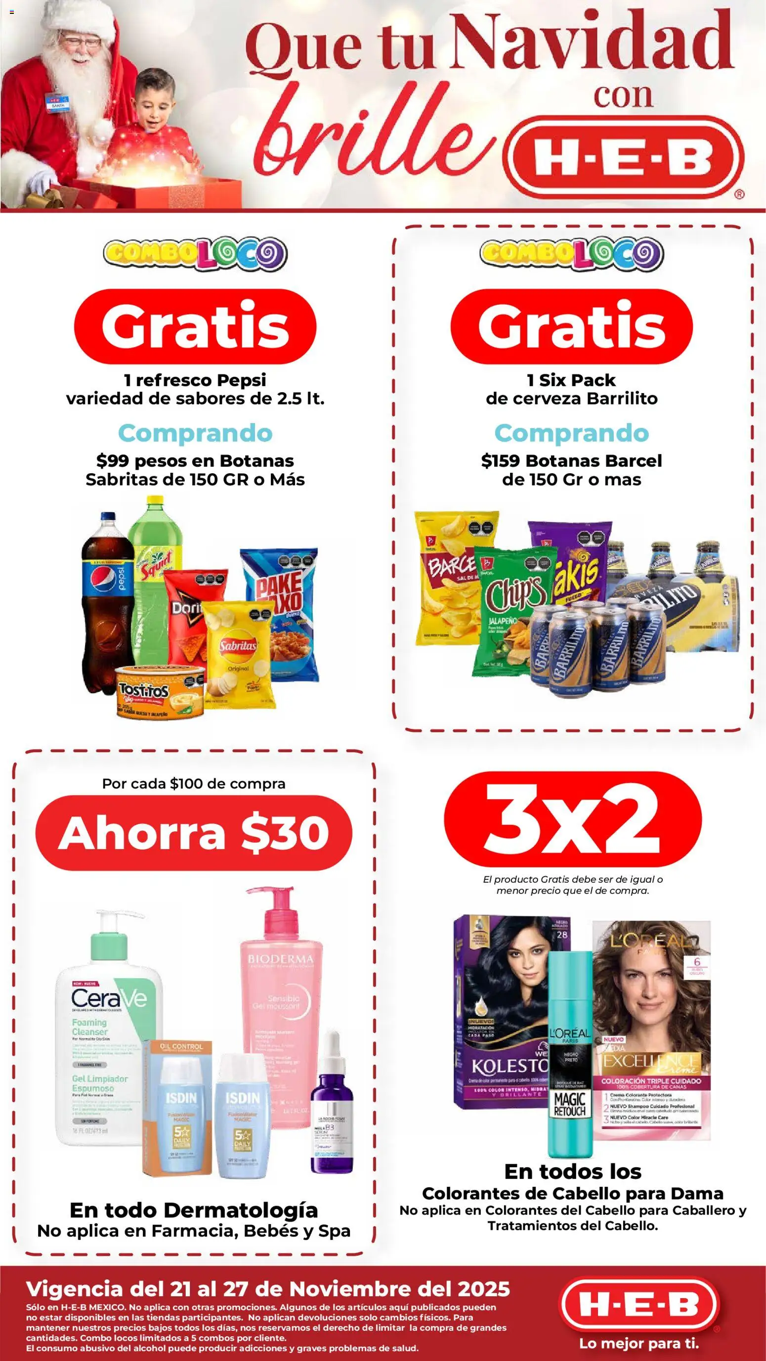 Vista previa las ofertas de la tienda H-E-B - Folleto desde el 21/11/2025 