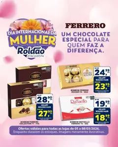 Pré-Visualização do folheto "Roldão ofertas Dia Internacional da Mulher" da loja Roldão válido a partir de 05/03/2026