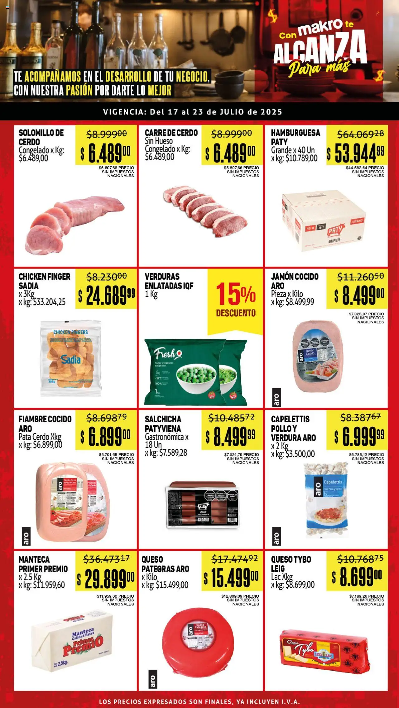 Makro Ofertas Gastronómicas del 17/07/2025 >> Catálogo