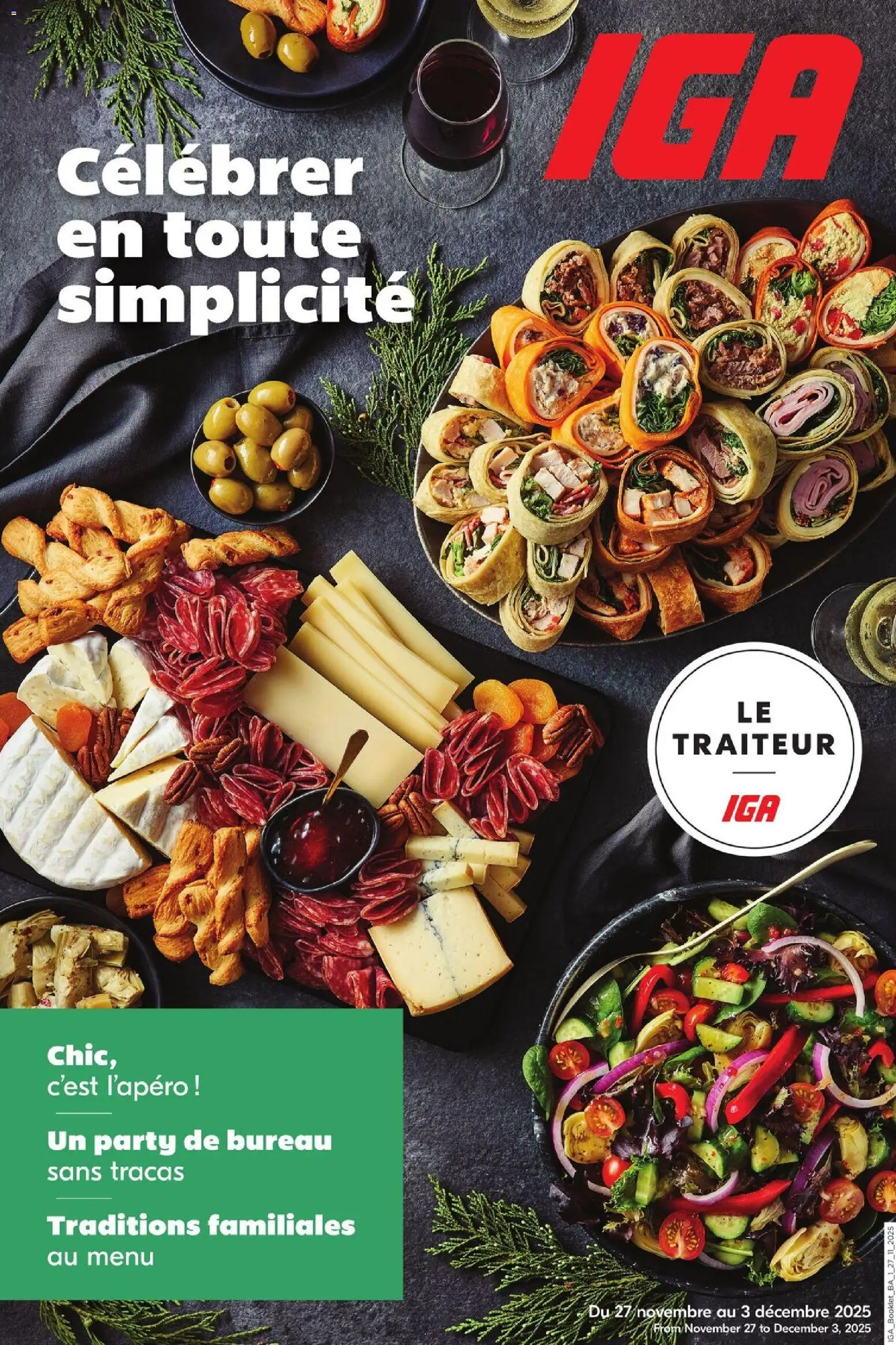 Preview of leaflet Brochure thématique from shop IGA is valid from Nov 27, 2025