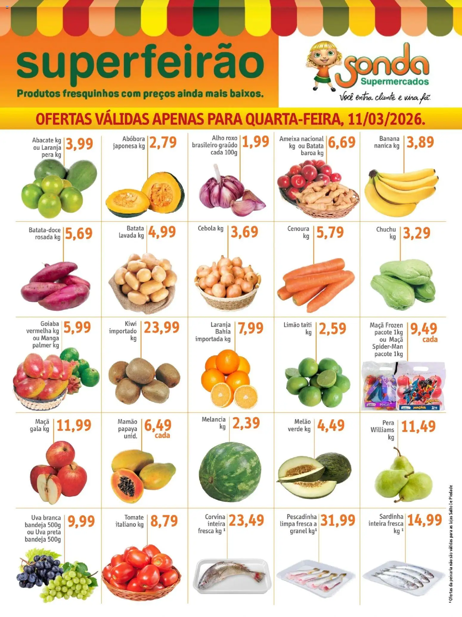 Pré-Visualização do folheto "Sonda ofertas Feirão" da loja Sonda válido a partir de 11/03/2026