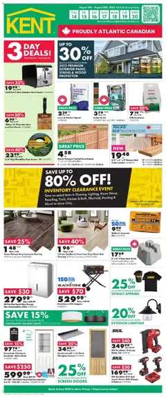 Preview of leaflet Weekly Flyer - NS from shop Kent is valid from Aug 14, 2025