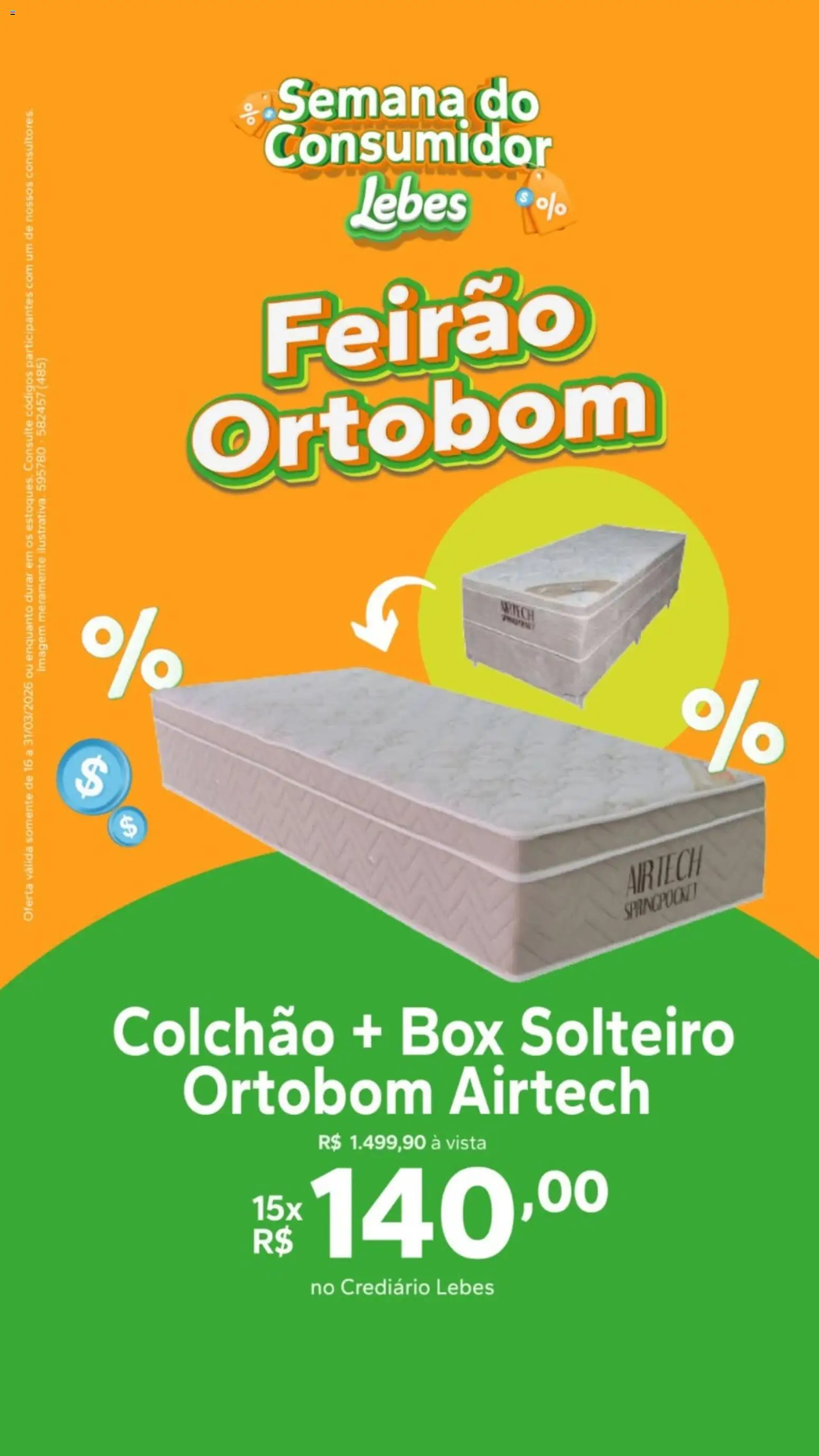 Pré-Visualização do folheto "Lebes ofertas Semana do Consumidor" da loja Lebes válido a partir de 16/03/2026