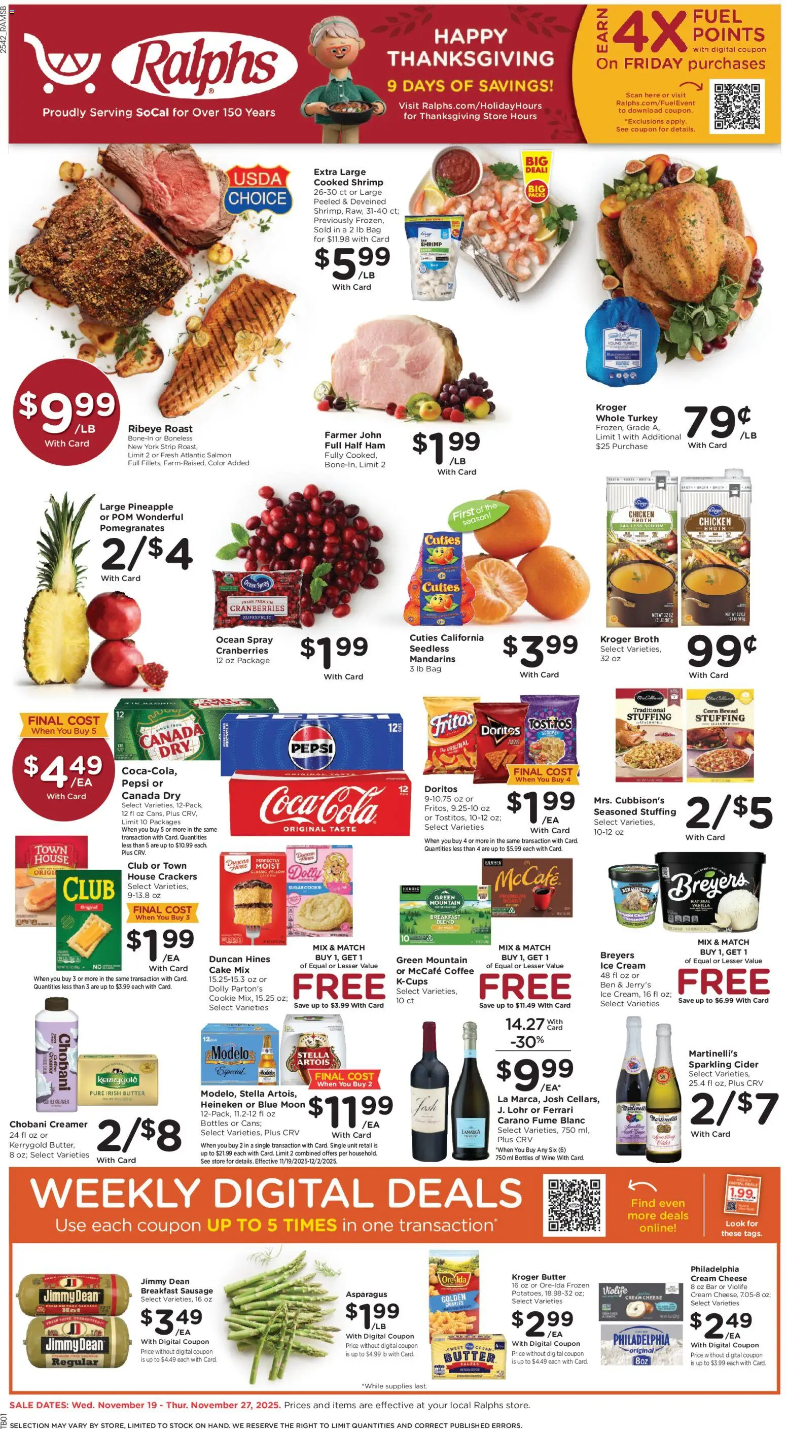 Ad Preview of Ralphs Black Friday from 11/19/2025