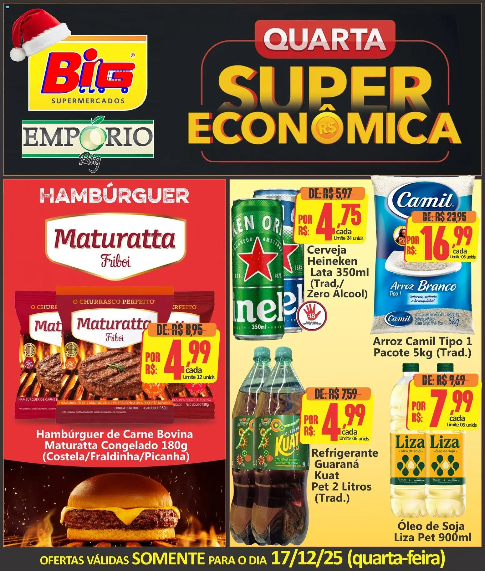 Pré-Visualização do folheto "Ofertas do Dia" da loja Big Supermercados válido a partir de 17/12/2025