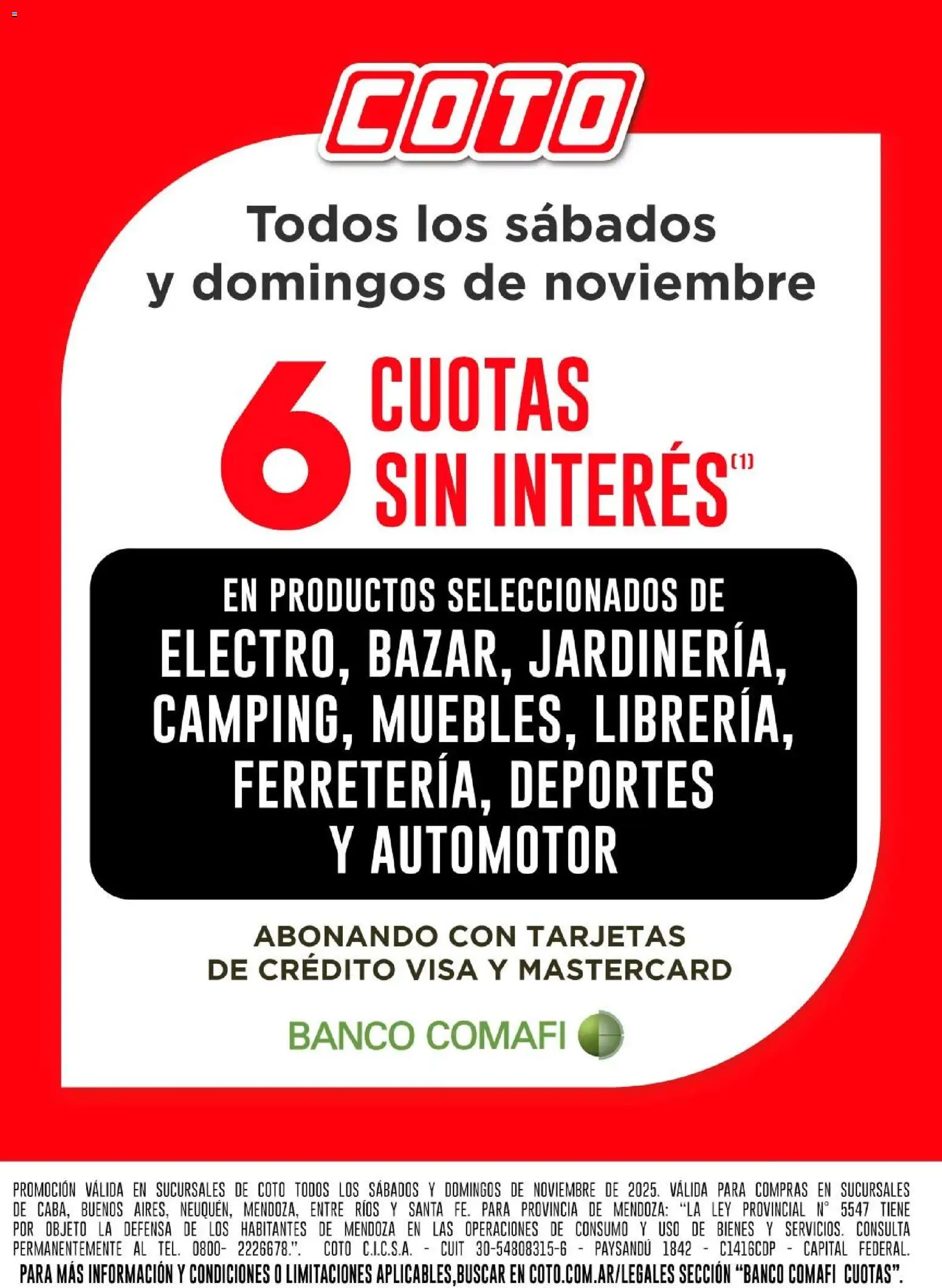 Vista previa del folleto de la tienda Coto válido desde el 01/11/2025 