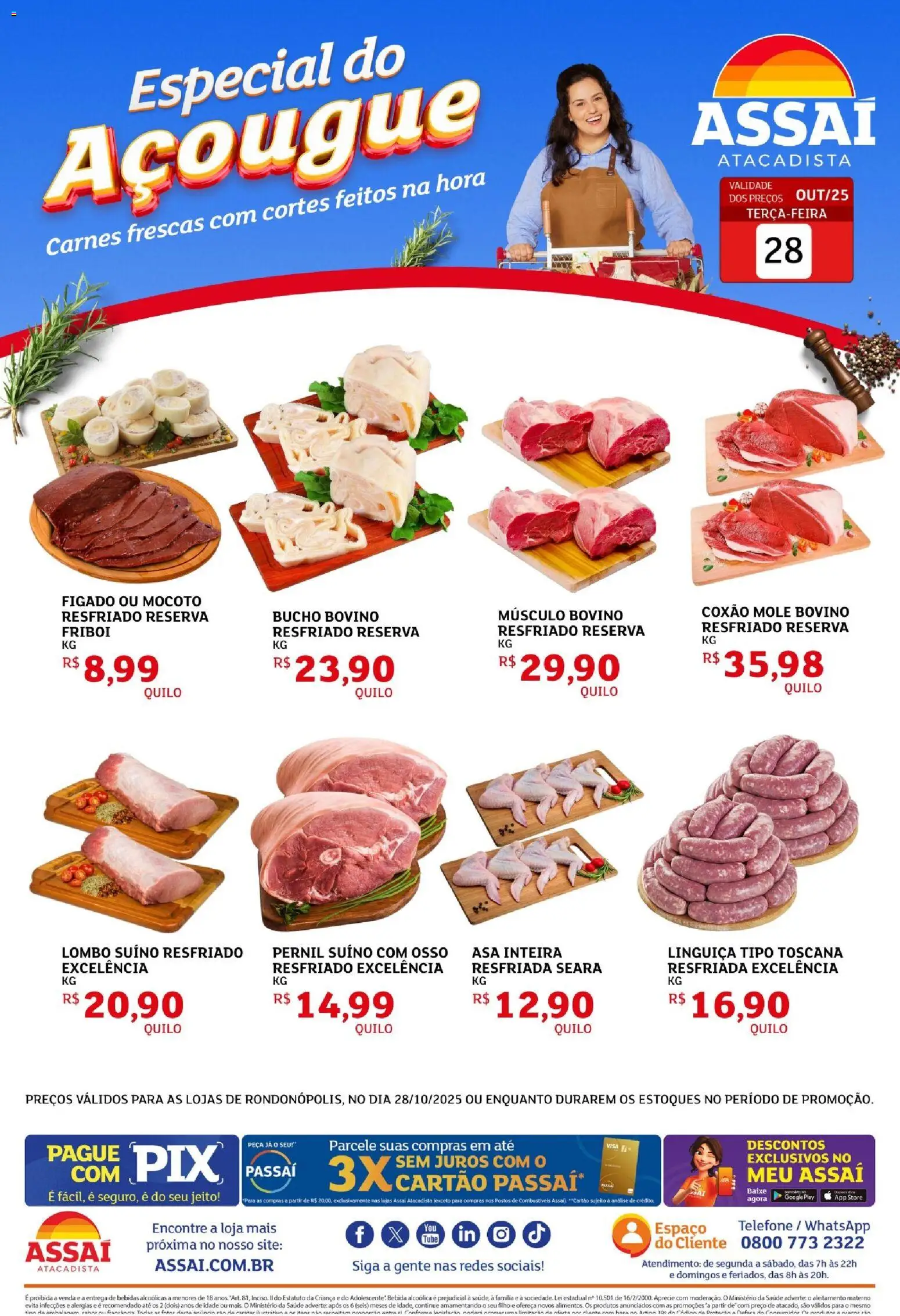 Assaí Atacadista folheto "Encarte - MT" válido a partir de 28/10/2025 - número de página 1