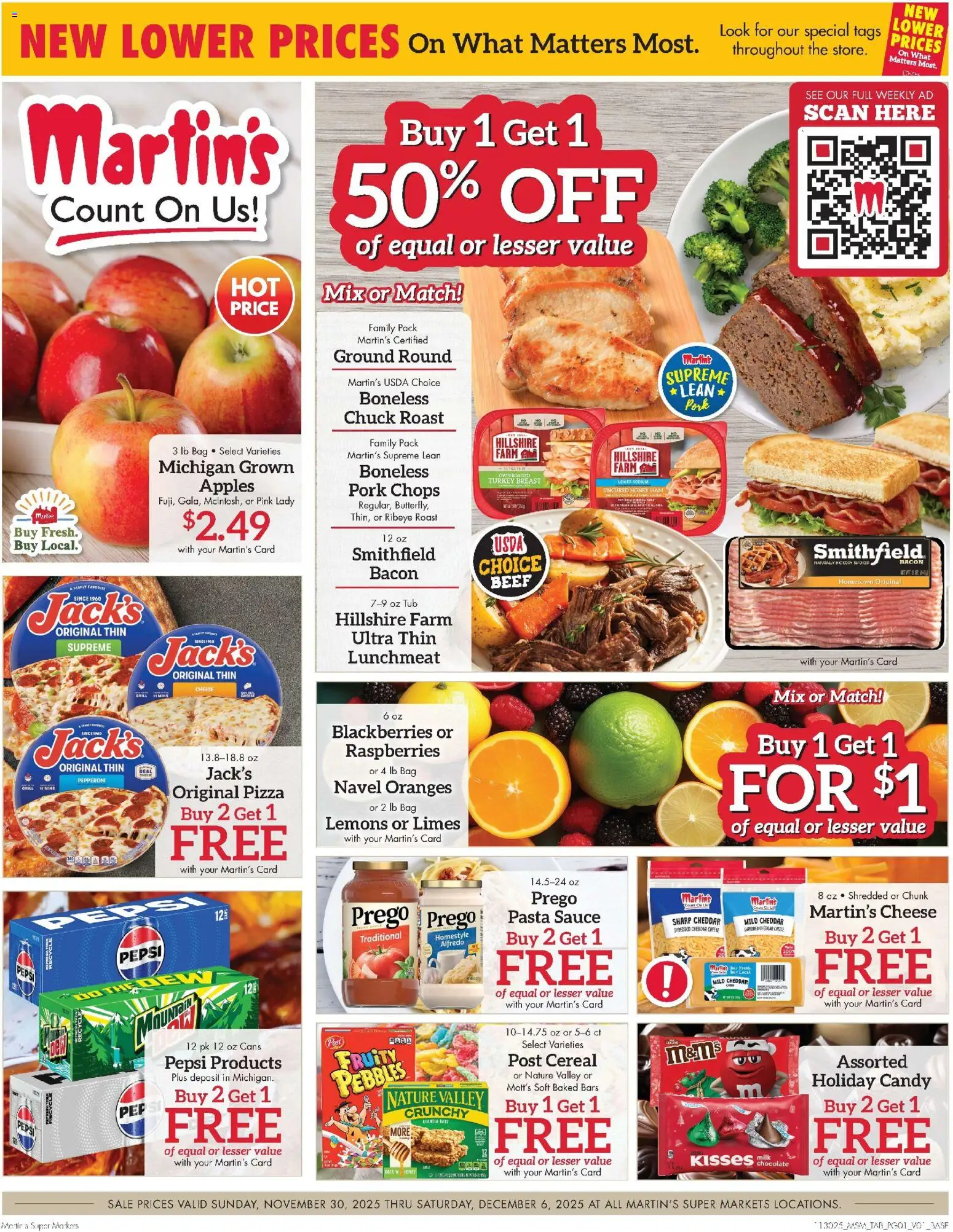Ad Preview of Martin’s Weekly Ad from 11/30/2025