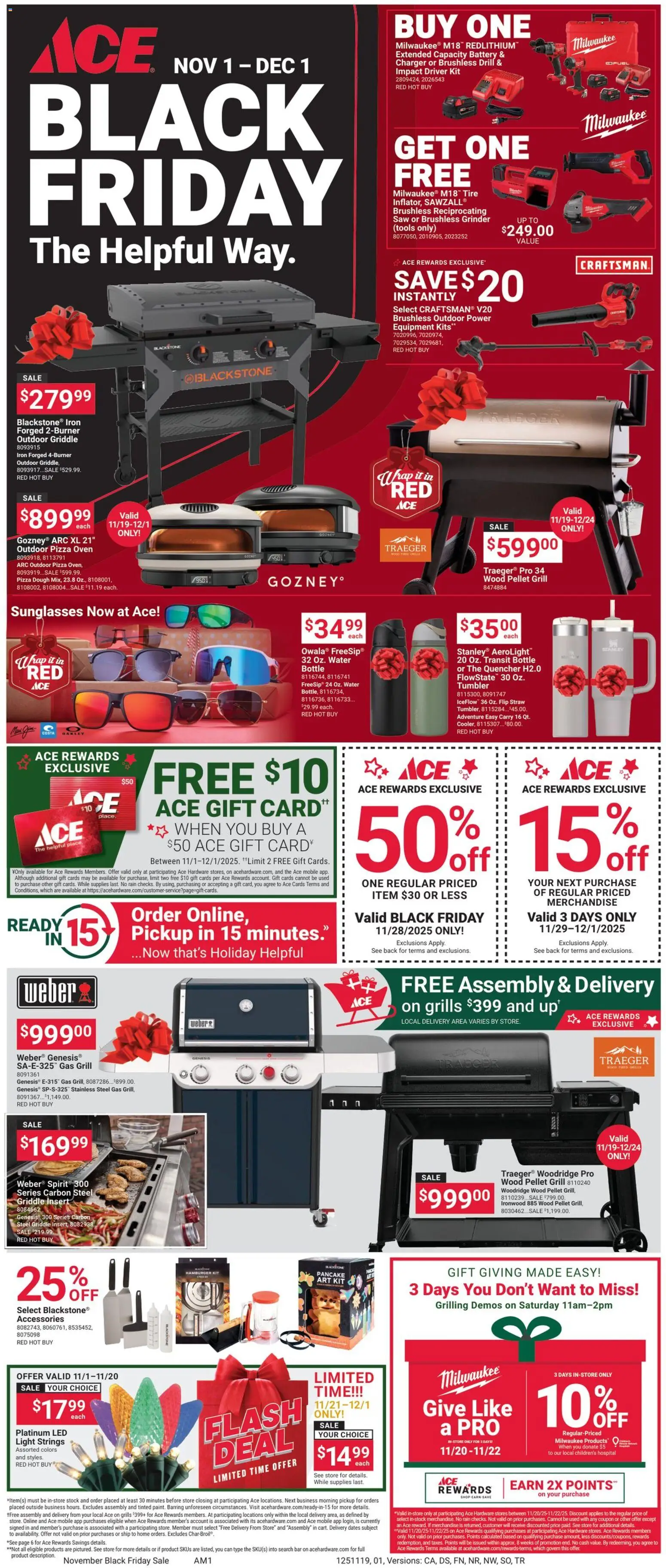 Ad Preview of ACE Hardware Black Friday from 11/01/2025