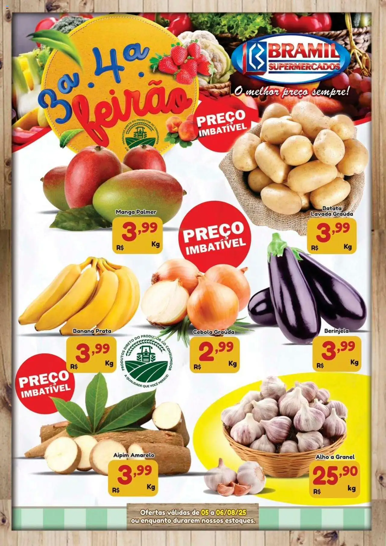 Bramil Supermercados folheto "Ofertas Feirão" válido a partir de 05/08/2025 - número de página 1