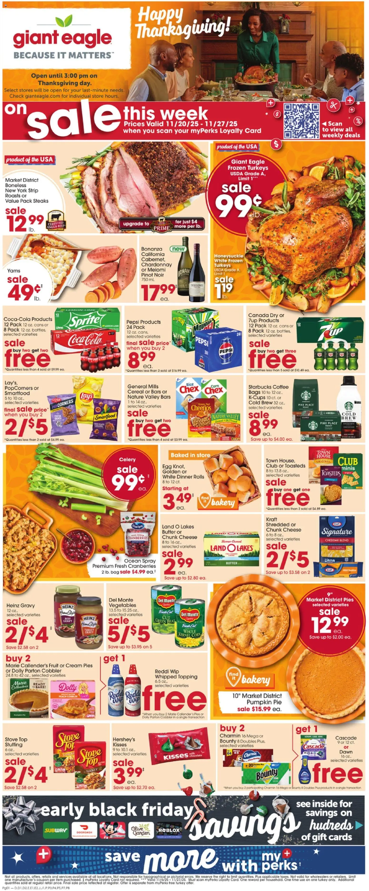 Ad Preview of Giant Eagle Black Friday from 11/20/2025