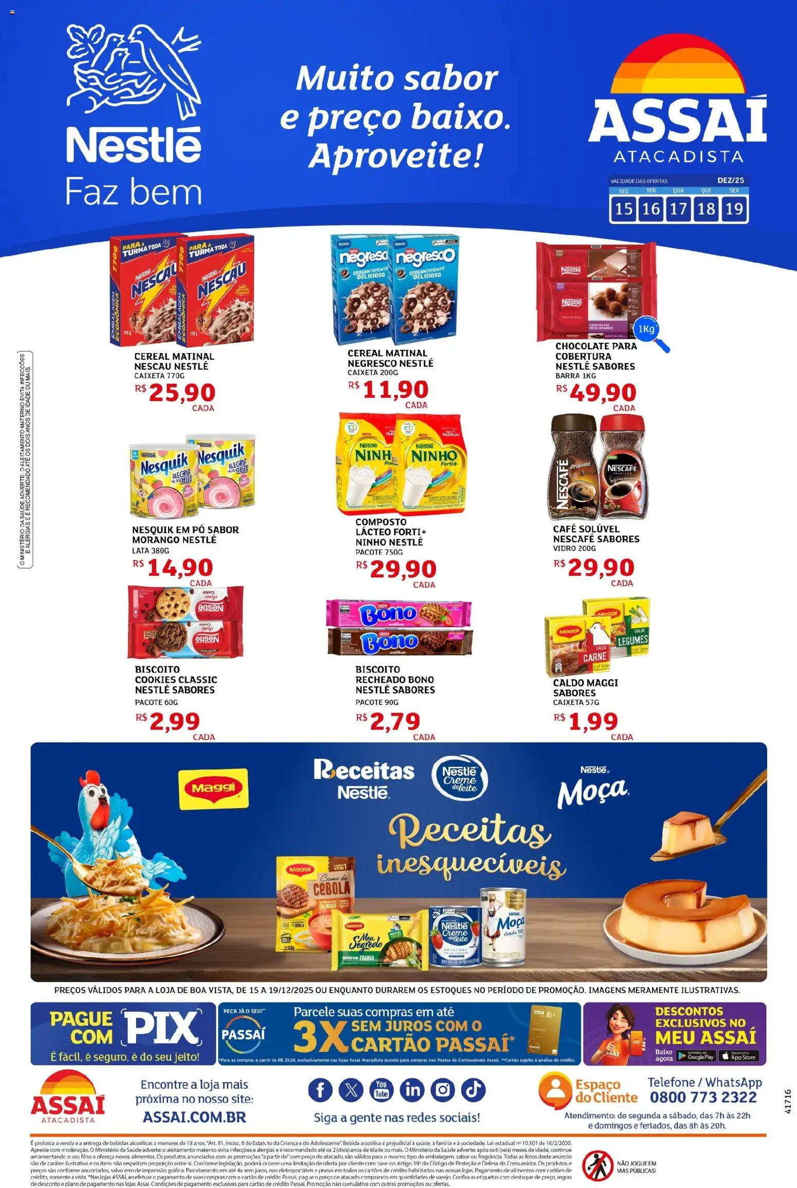 Pré-Visualização do folheto "Encarte - RR" da loja Assaí Atacadista válido a partir de 15/12/2025