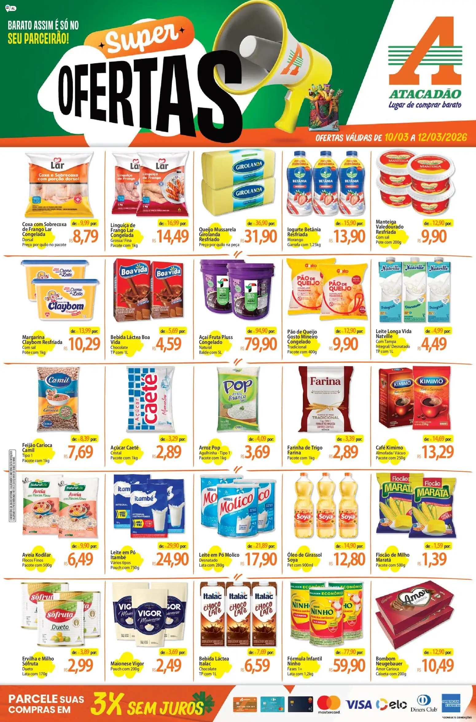 Pré-Visualização do folheto "Atacadão ofertas - AL" da loja Atacadão válido a partir de 10/03/2026