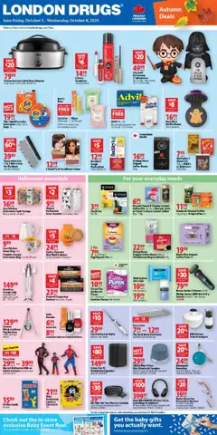 Un aperçu du dépliant Weekly flyer / circulaire du magasin London Drugs est valide à partir 3 oct. 2025
