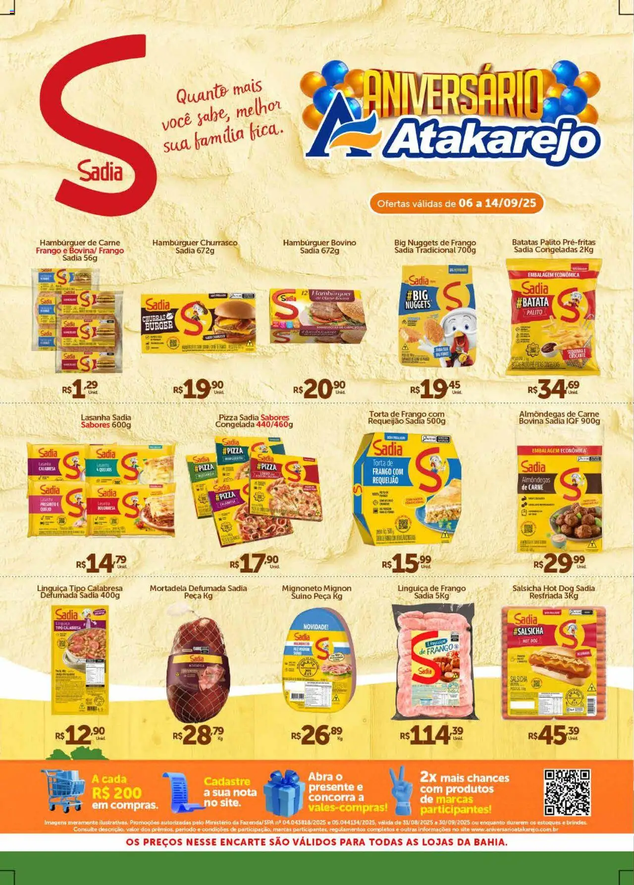 Atakarejo folheto "Encarte Temático" válido a partir de 06/09/2025 - número de página 1