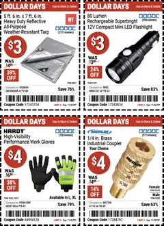 Ad Preview of Harbor Freight Dollar Days from 10/23/2025 | Page: 4